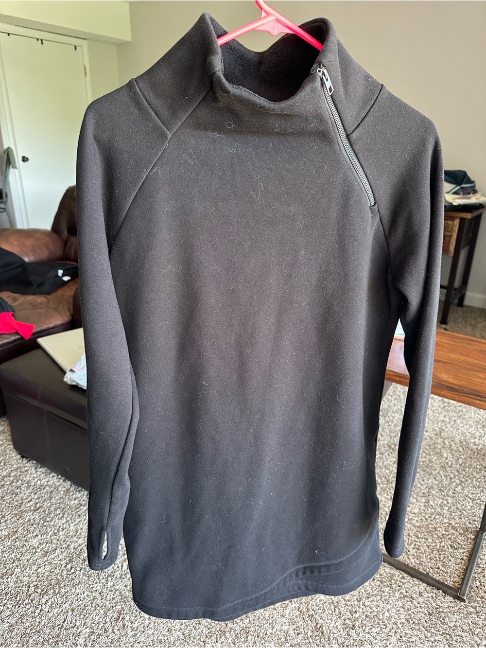 Athleta Cozy Karma Asym Sweatshirt Dress